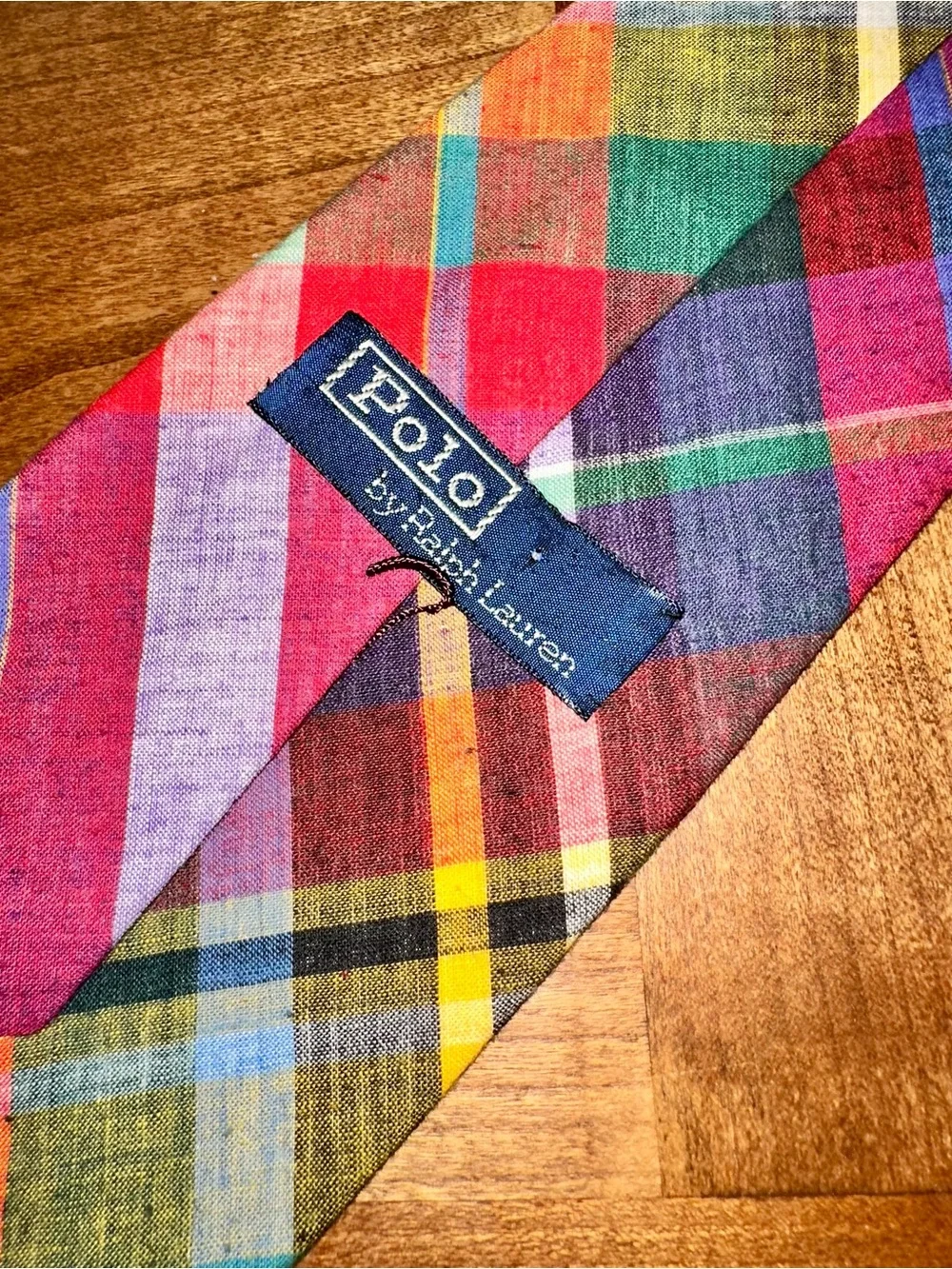 Polo by Ralph Lauren Multicolor Plaid Tie - Red, Blue, Green, Yellow